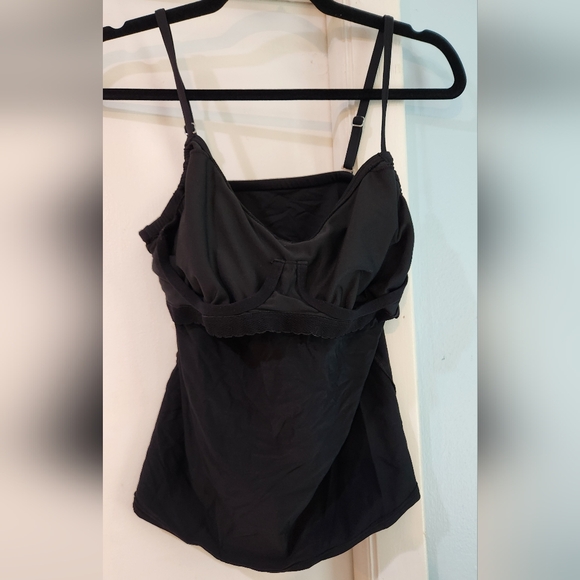 Women's Lands' End Tankini Bathing Suit Set, Size Top M(12), Skirt M(10) - Picture 8 of 16